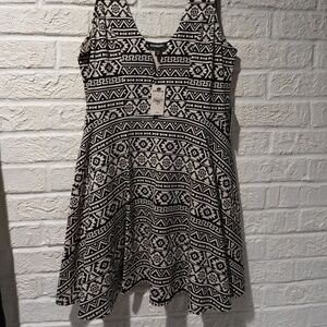 Express Aztec/Tribal Print Fit & Flare Dress (NWT)